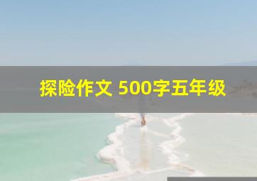 探险作文 500字五年级